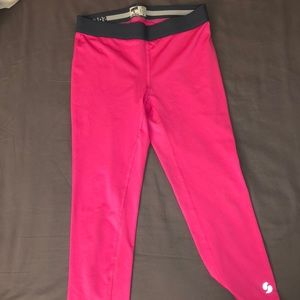 Neon pink dri fit leggings
